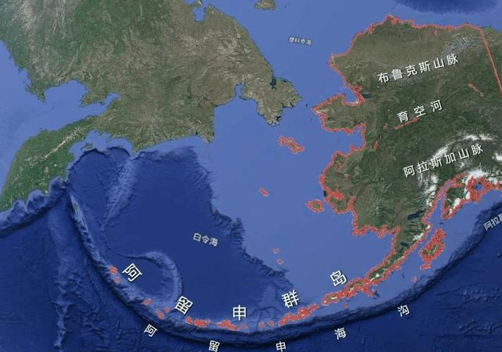 阿留申群岛_阿留申群岛地图