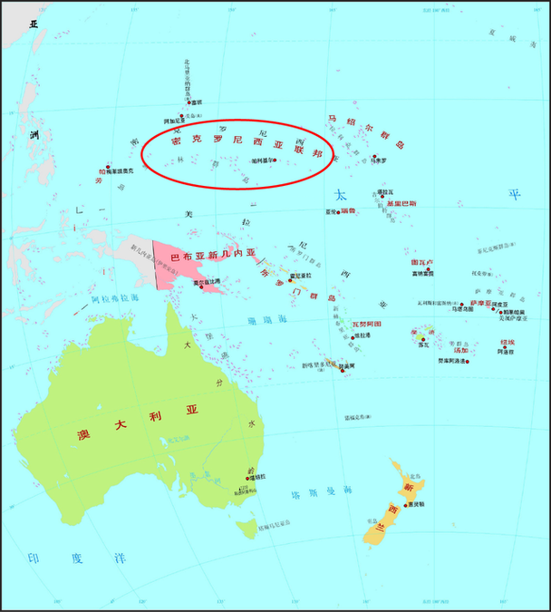 密克罗尼西亚地图_密克罗尼西亚位置图